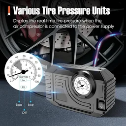 Portable Tire Inflator – 12V Air Compressor with Gauge | RaceVault