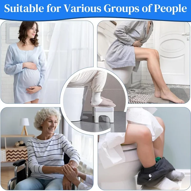 Portable Toilet Potty Stool – Ergonomic Foot Rest for Comfort