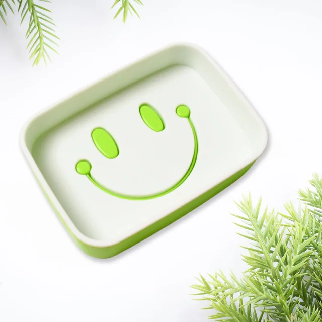 Portable Travel Soap Dish Box – Cute Smiley Face & Draining Design