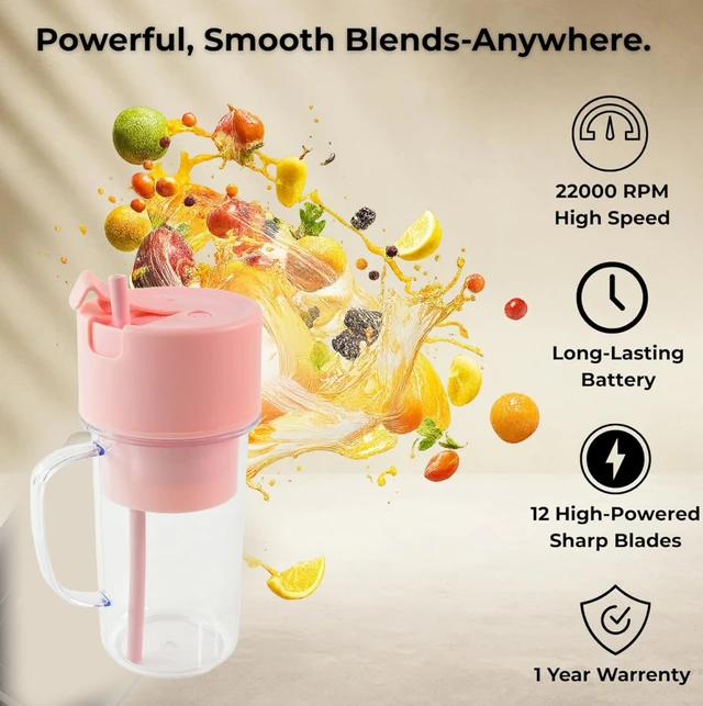 Portable USB Juicer – 420ml Rechargeable Blender | Siplix