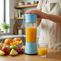 Portable USB Rechargeable Juicer Blender – Travel-Friendly & Efficient