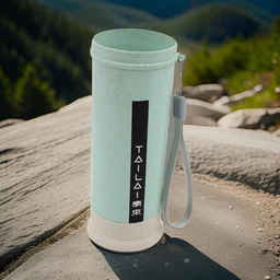 Portable Water Bottle – 300ml Wheat Straw | Corporate Kudos