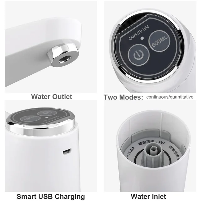 Portable Water Dispenser – Quiet USB Electric Pump for Home | FERVENT