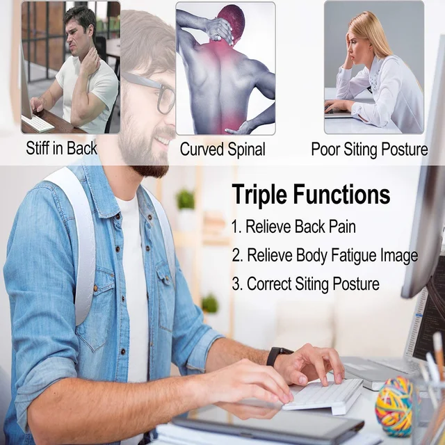 Posture Corrector – Back & Shoulder Support for All Ages | FitFuzion