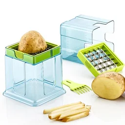 Potato Chipper & Slicer – Dual Blade French Fries Maker | Quickslice