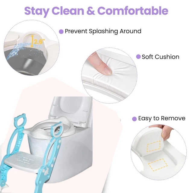 Potty Training Seat – Step Stool Ladder for Toddlers | Bub Barrier