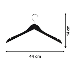 Premium Cloth Hanger – Durable Non-Slip with Metal Hook for Wardrobe