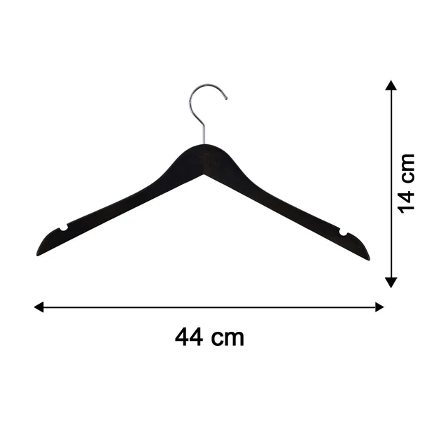Premium Cloth Hanger – Durable Non-Slip with Metal Hook for Wardrobe