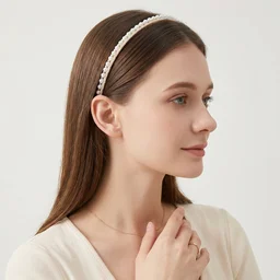 Premium Pearl Embellished Hairband – Elegant & Comfortable Fit