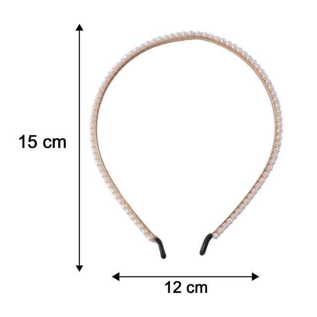 Premium Pearl Embellished Hairband – Elegant & Comfortable Fit