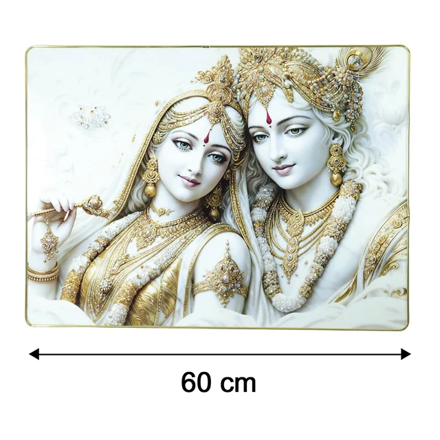 Premium Radha Krishna Wall Art – Elegant Spiritual Home Decor