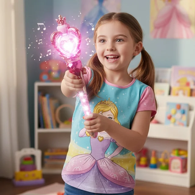 Princess Magic Light Wand Toy – Enchanting Kids' Role Play Accessory