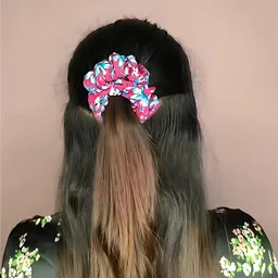 Printed Fabric Hair Scrunchies – Set of 12 Stylish Prints