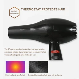 Professional Hair Dryer – 1800W, 3 Heat Settings |