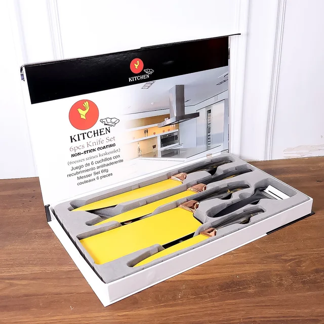 Professional Kitchen Knife Set – 6-Piece Stainless Steel Blades