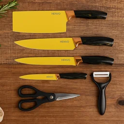 Professional Kitchen Knife Set – 6-Piece Stainless Steel Blades
