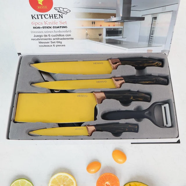 Professional Kitchen Knife Set – 6-Piece Stainless Steel Blades