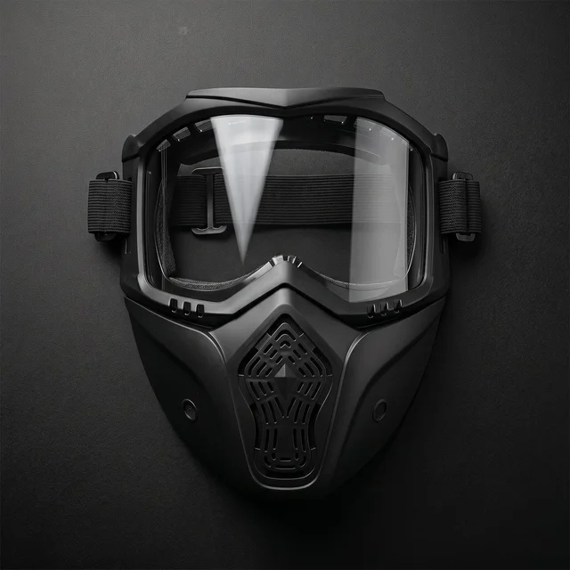 Protective Bike Goggle Face Mask – Detachable Shield for Outdoor Safety