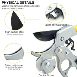 Pruning Shears – Ergonomic Ratchet Gardening Tool for Precise Cuts