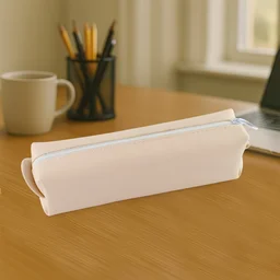 PU Leather Pencil Pouch – Slim, Soft Zippered Stationery Case