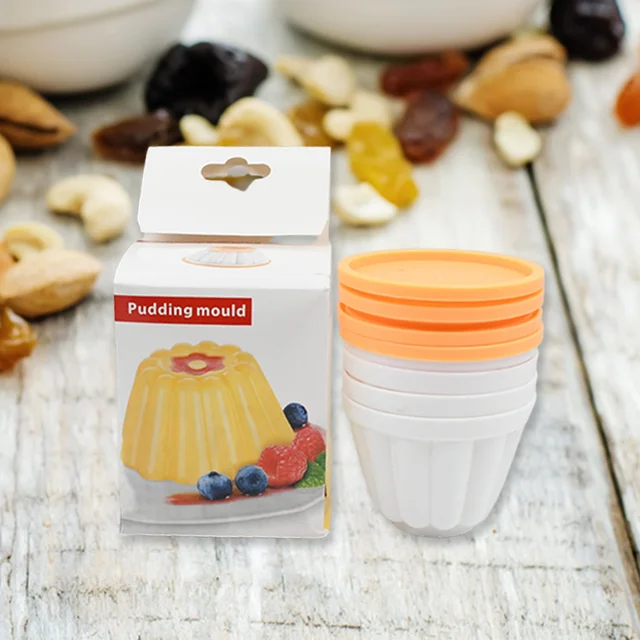 Pudding Molds – Set of 4 with Lids for Desserts | Bake & Dwell