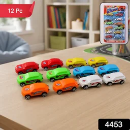 Pull-Back Toy Cars Set of 12 – Vibrant & Safe for Kids Under 3