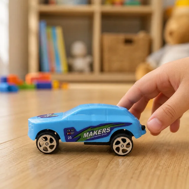 Pull-Back Toy Cars Set of 12 – Vibrant & Safe for Kids Under 3