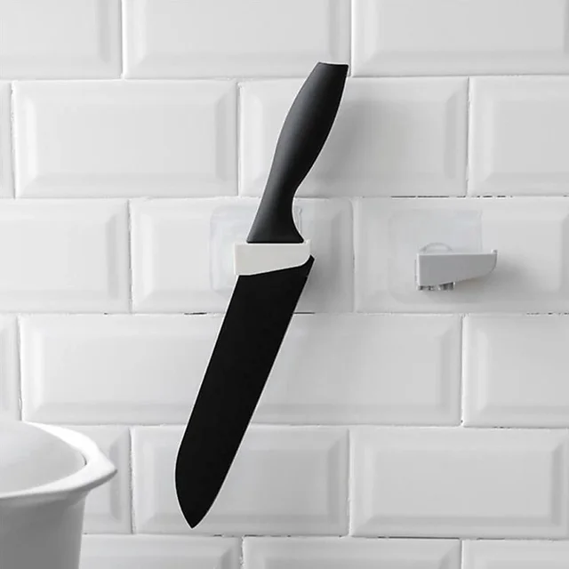 Punch-Free Wall Hanging Knife Holder – Drill-Free Kitchen Storage | Storenzo