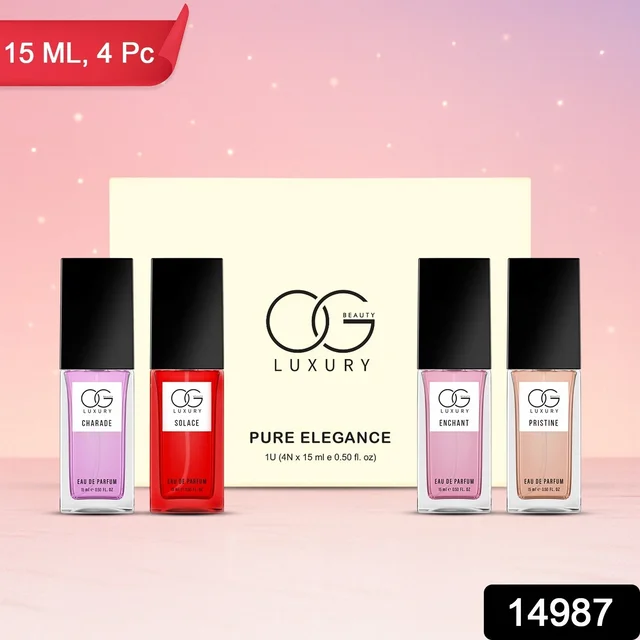 Pure Elegance Eau De Parfum Gift Set – 4 Premium Unisex Scents