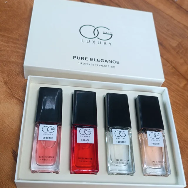 Pure Elegance Eau De Parfum Gift Set – 4 Premium Unisex Scents