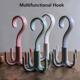 Purse Hanger Hook – 360° Rotatable 4-Claw Organizer | GlimmerHome