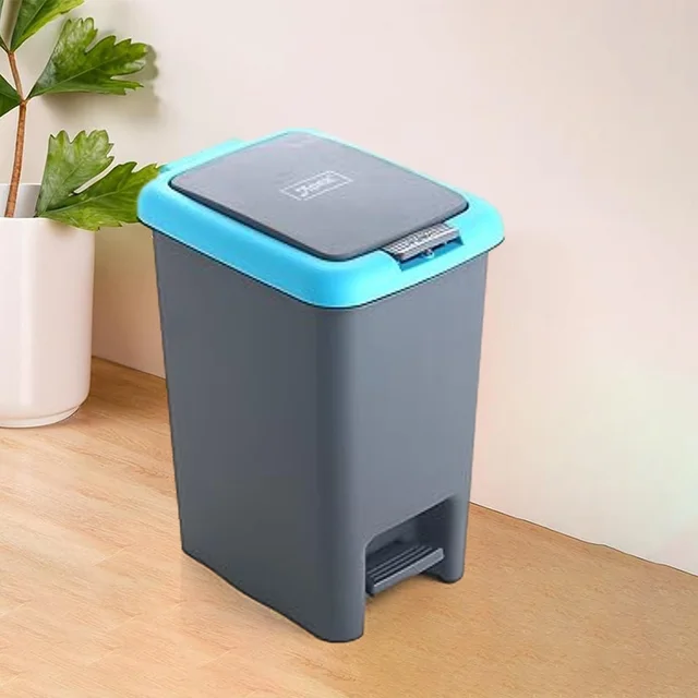 Push N Pedal Dust Bin – Hands-Free 6.5 Liter Space-Saver