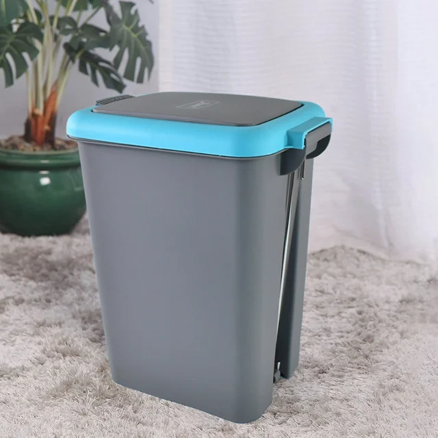 Push N Pedal Dust Bin – Hands-Free 6.5 Liter Space-Saver