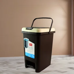 Push N Pedal Plastic Dustbin – 10L Capacity, Hands-Free Hygiene