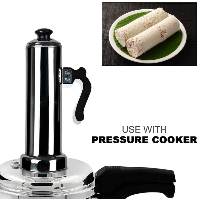 Puttu Maker – Stainless Steel Steamer Set for Pressure Cooker | Indo Glow