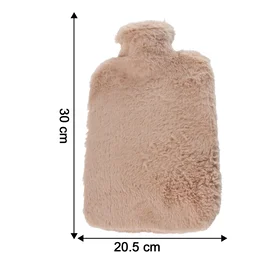 PVC Hot Water Bag – Soft Fur Cover for Pain Relief & Warmth