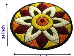 Rylie Water Absorbing Rangoli mat in different design and color full Mo - Free Size