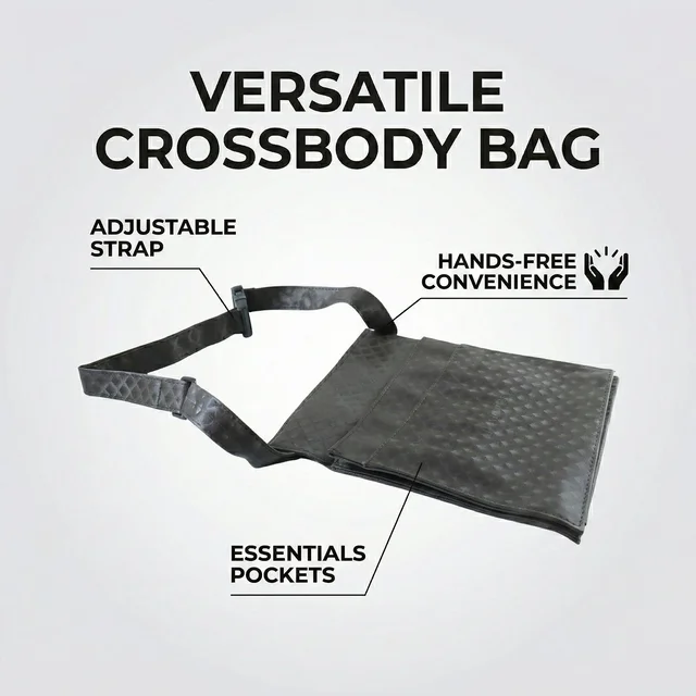 Quilted Crossbody Sling Bag – Stylish Adjustable Strap for Men & Women