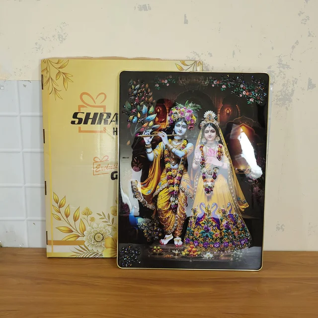 Radha Krishna Wall Frame – Divine Home Decor for Spiritual Spaces
