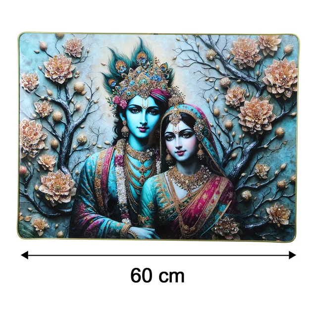Radha Krishna Wall Frame – Divine Spiritual Decor for Home