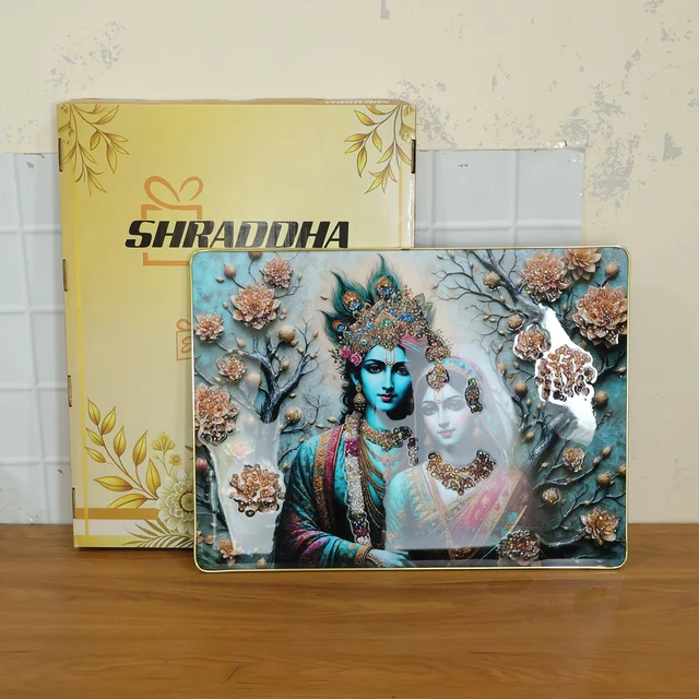 Radha Krishna Wall Frame – Divine Spiritual Decor for Home