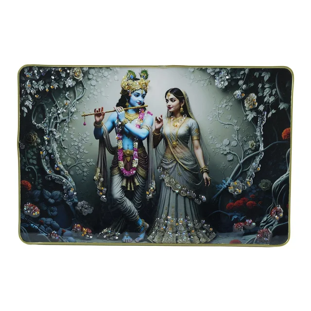 Radha Krishna Wall Frame – Elegant Spiritual Home Decor