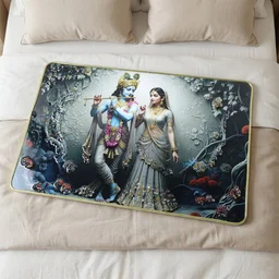 Radha Krishna Wall Frame – Elegant Spiritual Home Decor