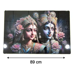 Radha Krishna Wall Frame – Elegant Spiritual Home Decor