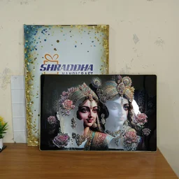 Radha Krishna Wall Frame – Elegant Spiritual Home Decor