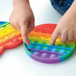 Rainbow Colored Fidget Toy – Stress Relief for Kids & Adults
