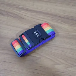 Rainbow Luggage Strap – Secure & Identify Your Bags with Lock