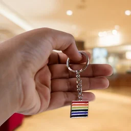 Rainbow Metal Keyring – Stylish & Durable Accessory (1 Pc / Mix Design)