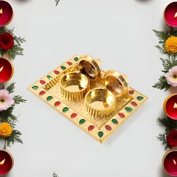 Raksha Bandhan Pooja Thali – Festive Plastic Kumkum Holder | CookAura