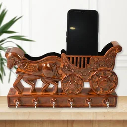 Rath Wall Key Holder – 6 Hooks, Decorative | Indo Glow